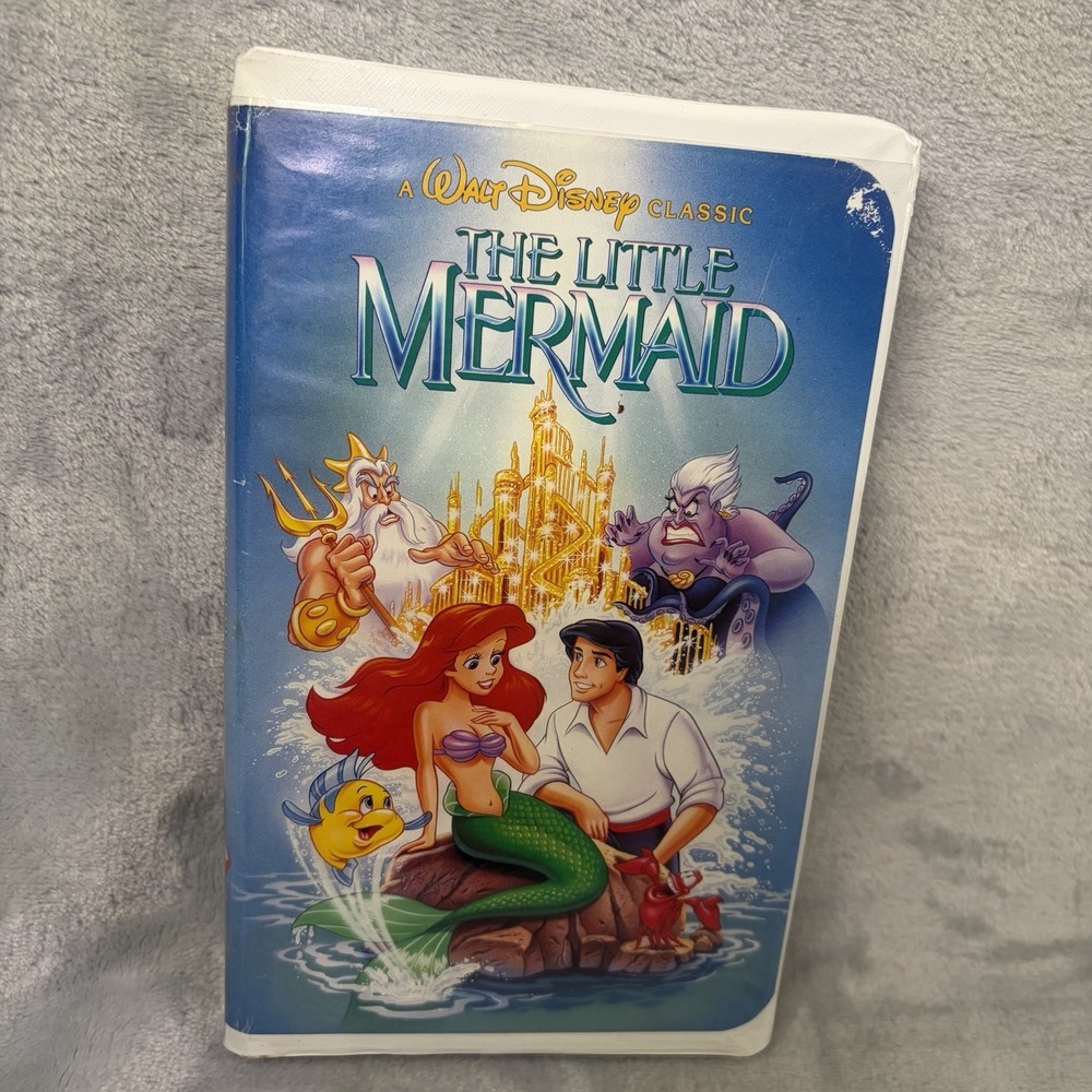 Little Mermaid VHS 1989 Black Diamond Classics Banned Cover Original Clamshell